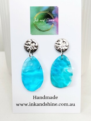 Ocean Drop Earrings Assorted Colours - Large