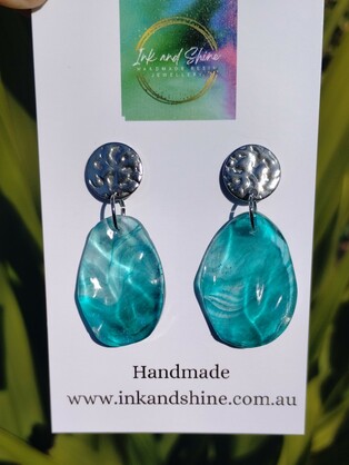 Ocean Drop Earrings Assorted Colours - Large
