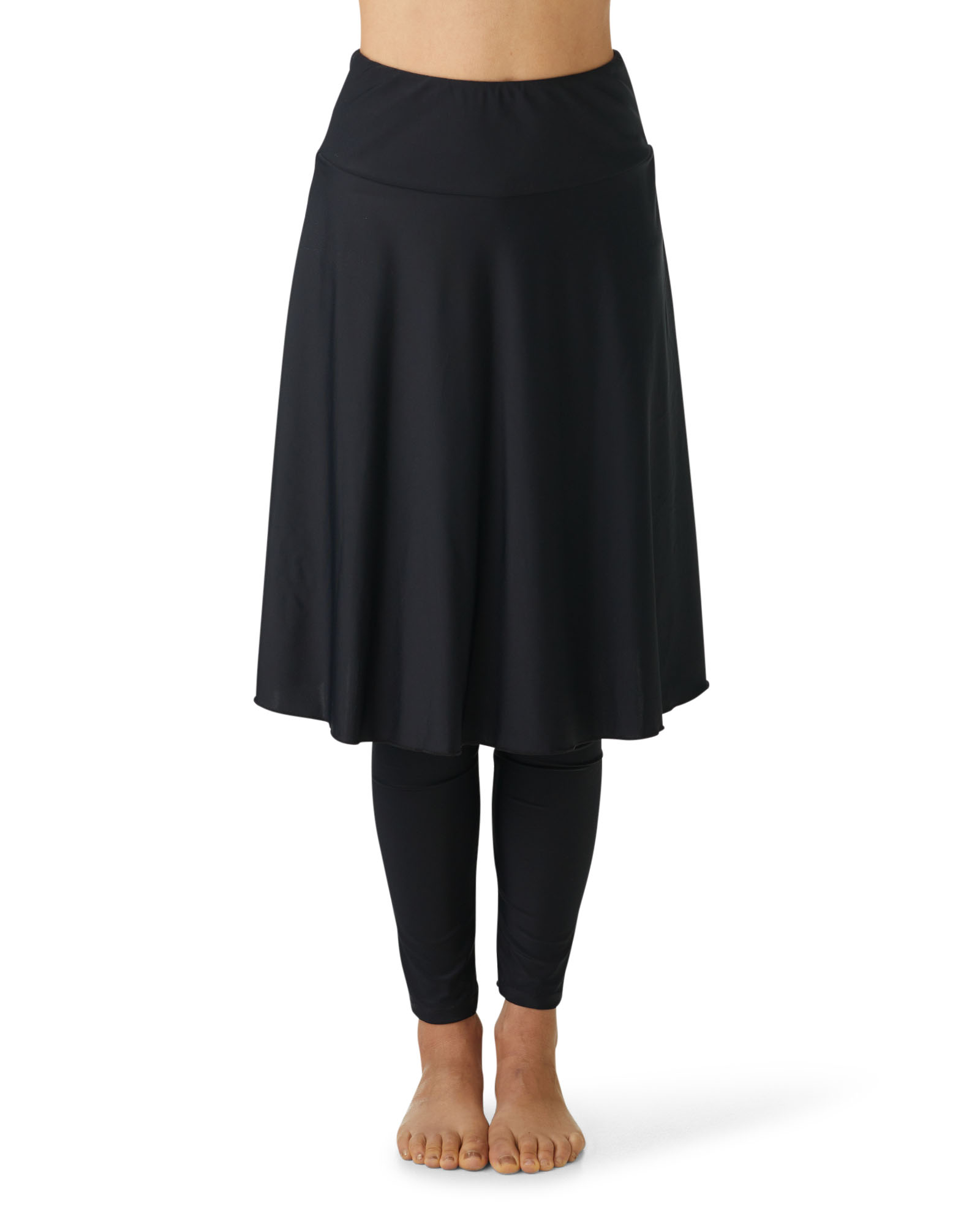 Swimming skirt with inbuilt leggings