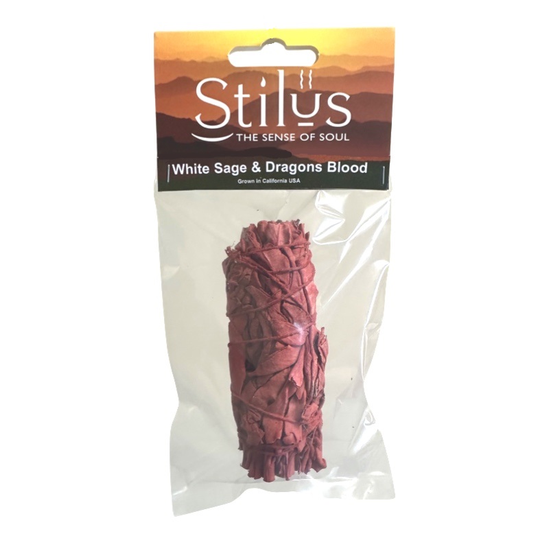 White Sage & Dragons Blood Smudge Stick 12cm