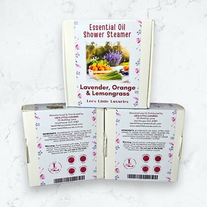 Lavender, Orange & Lemongrass Essential Oil Shower Steamers