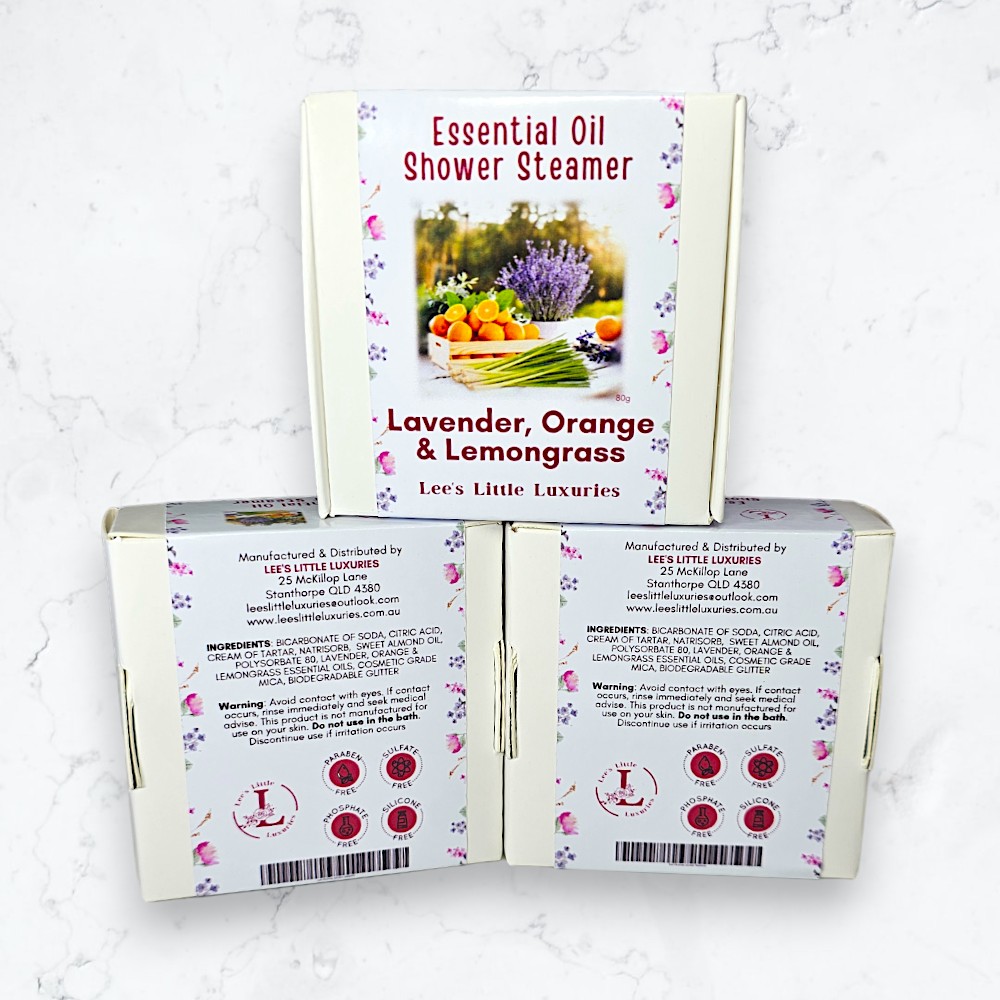 Lavender, Orange & Lemongrass Essential Oil Shower Steamers