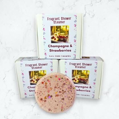 Champagne & Strawberries Fragrant Shower Steamer