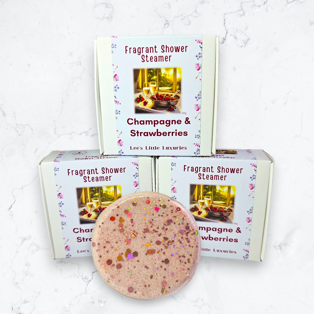 Champagne & Strawberries Fragrant Shower Steamer