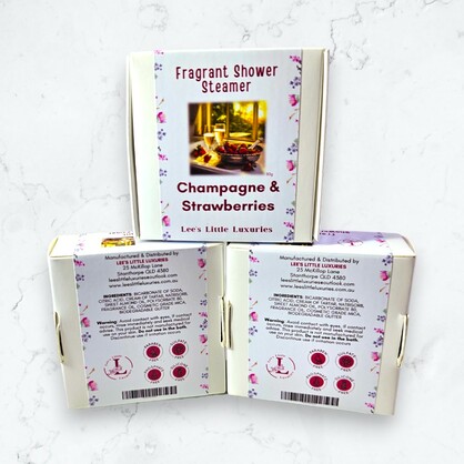 Champagne & Strawberries Fragrant Shower Steamer