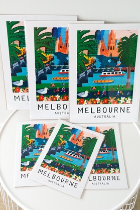 On the Banks of the Yarra - Melbourne Australia A3 & A4 - Wall Art Prints