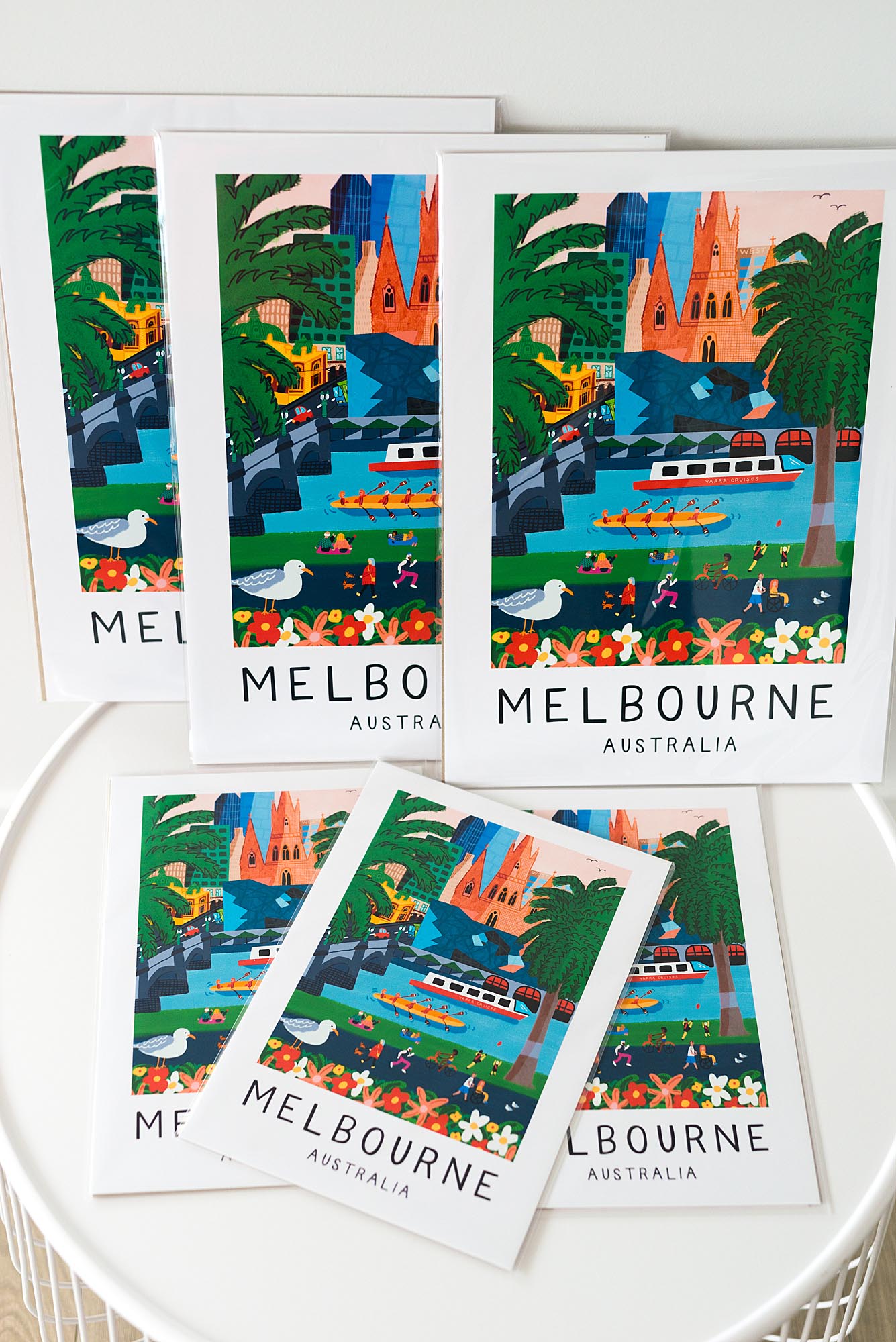 On the Banks of the Yarra - Melbourne Australia A3 & A4 - Wall Art Prints