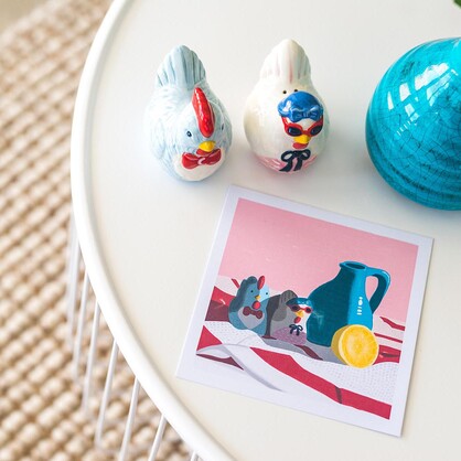 Cool Chicks - Mini Art Print