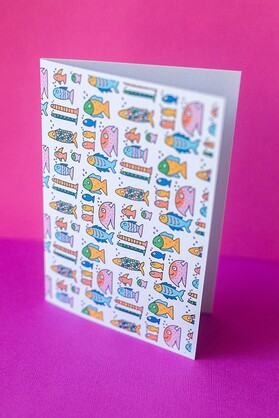 Colourful Fish Greeting Card