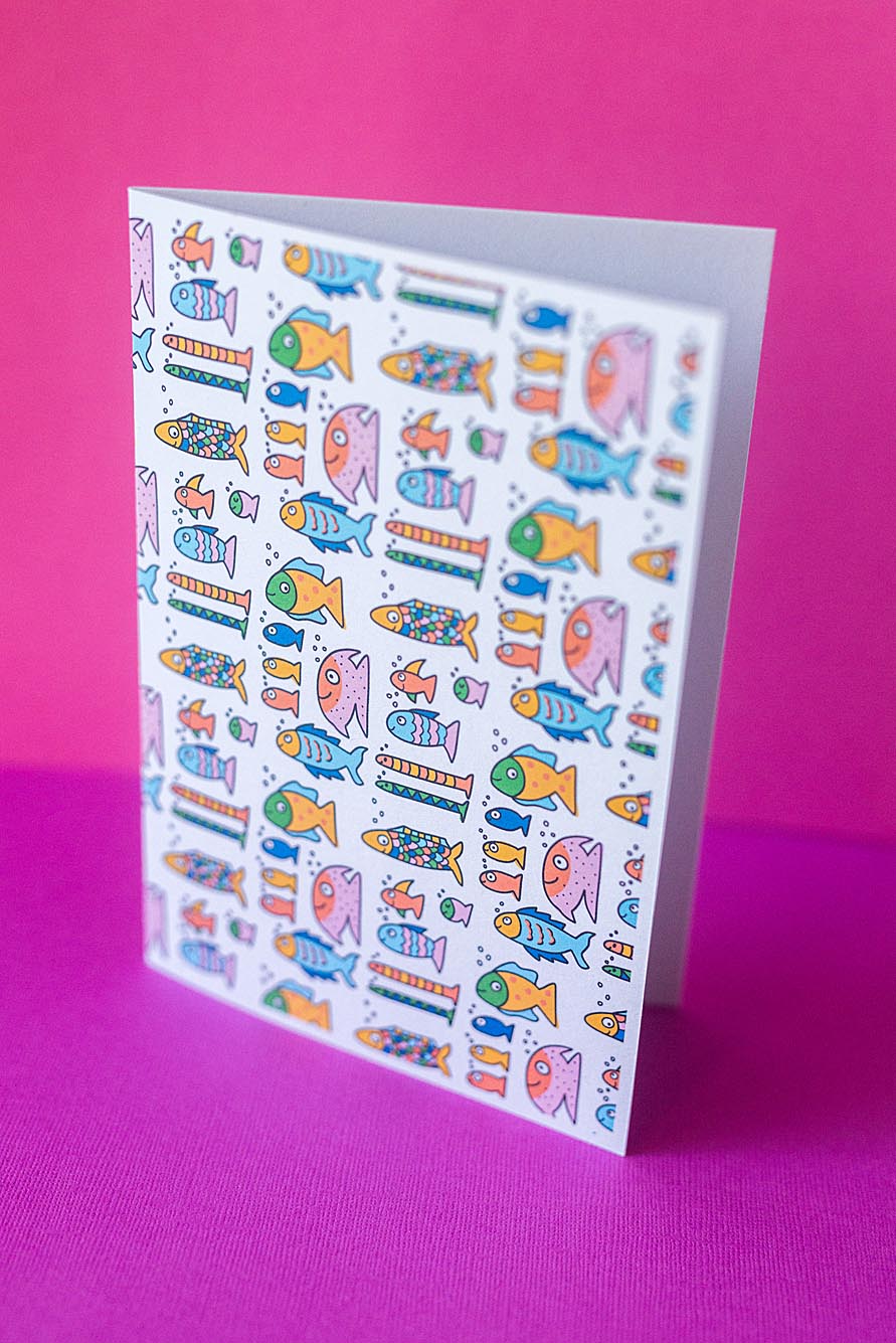 Colourful Fish Greeting Card