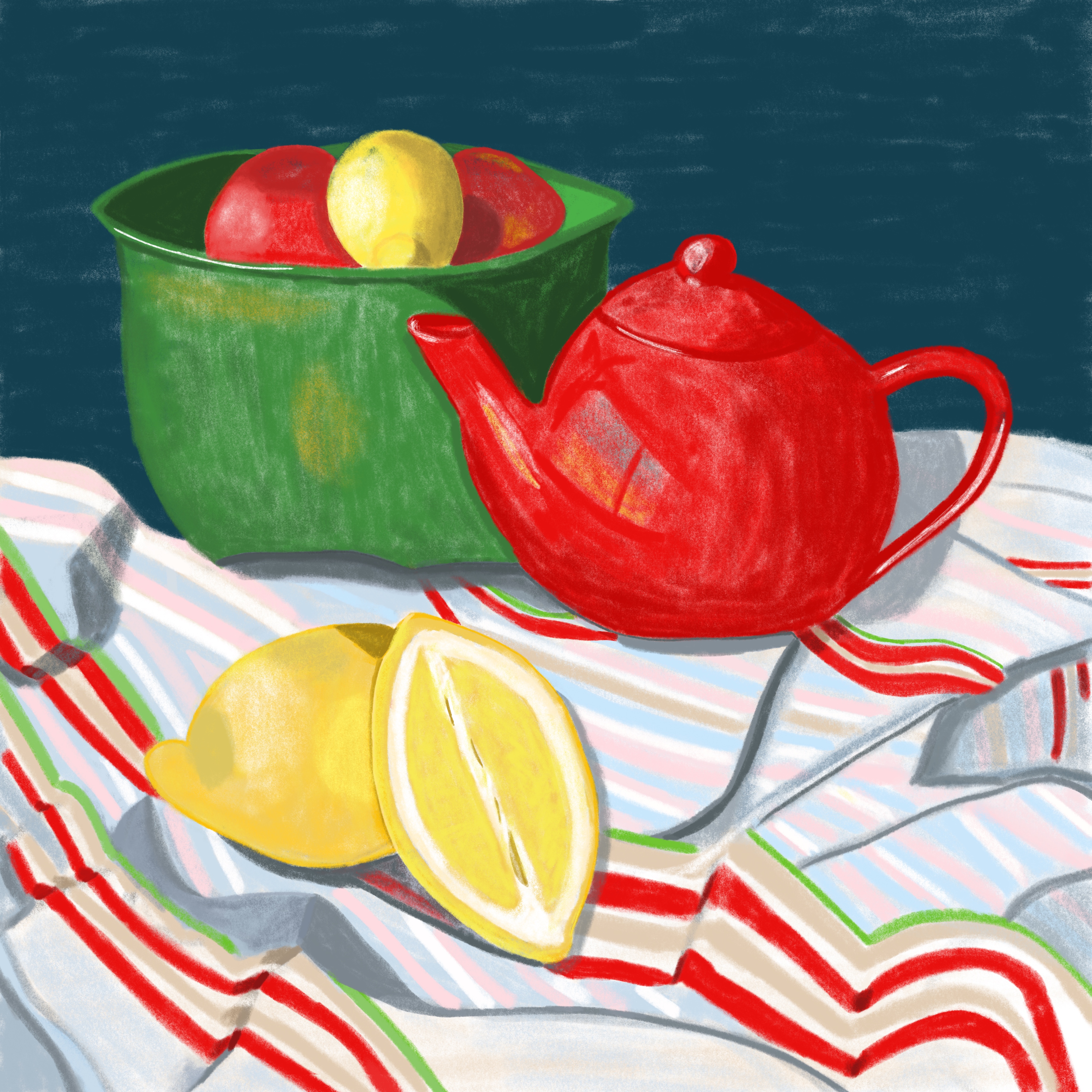 A Touch of Red - Greeting Card