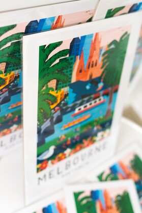 The Banks of the Yarra - Melbourne - A3 & A4 Art Prints