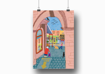North Melbourne - A4 & A3 Art Print