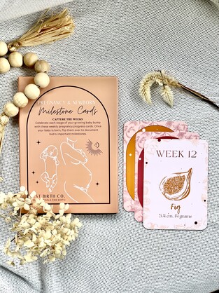Milestone Cards for Pregnancy & Newborn | Card Deck