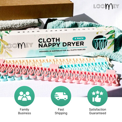 Cloth Nappy Dryer (4 Pack) - Loomey Blue