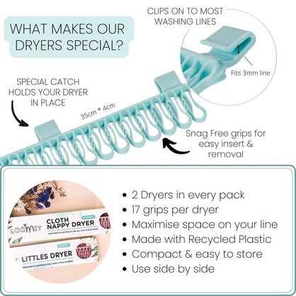 LoomeyÂ® Littles Dryer (2 Pack) - Loomey Blue