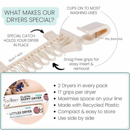 LoomeyÂ® Littles Dryer (2 Pack) - Dreamy Creamy