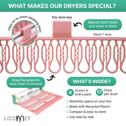 LoomeyÂ® Littles Dryer (2 Pack) OG Pink