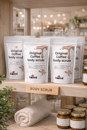 Coffee Body Scrub with Coconut Oil Original Warm Vanilla Blend 200gm pack