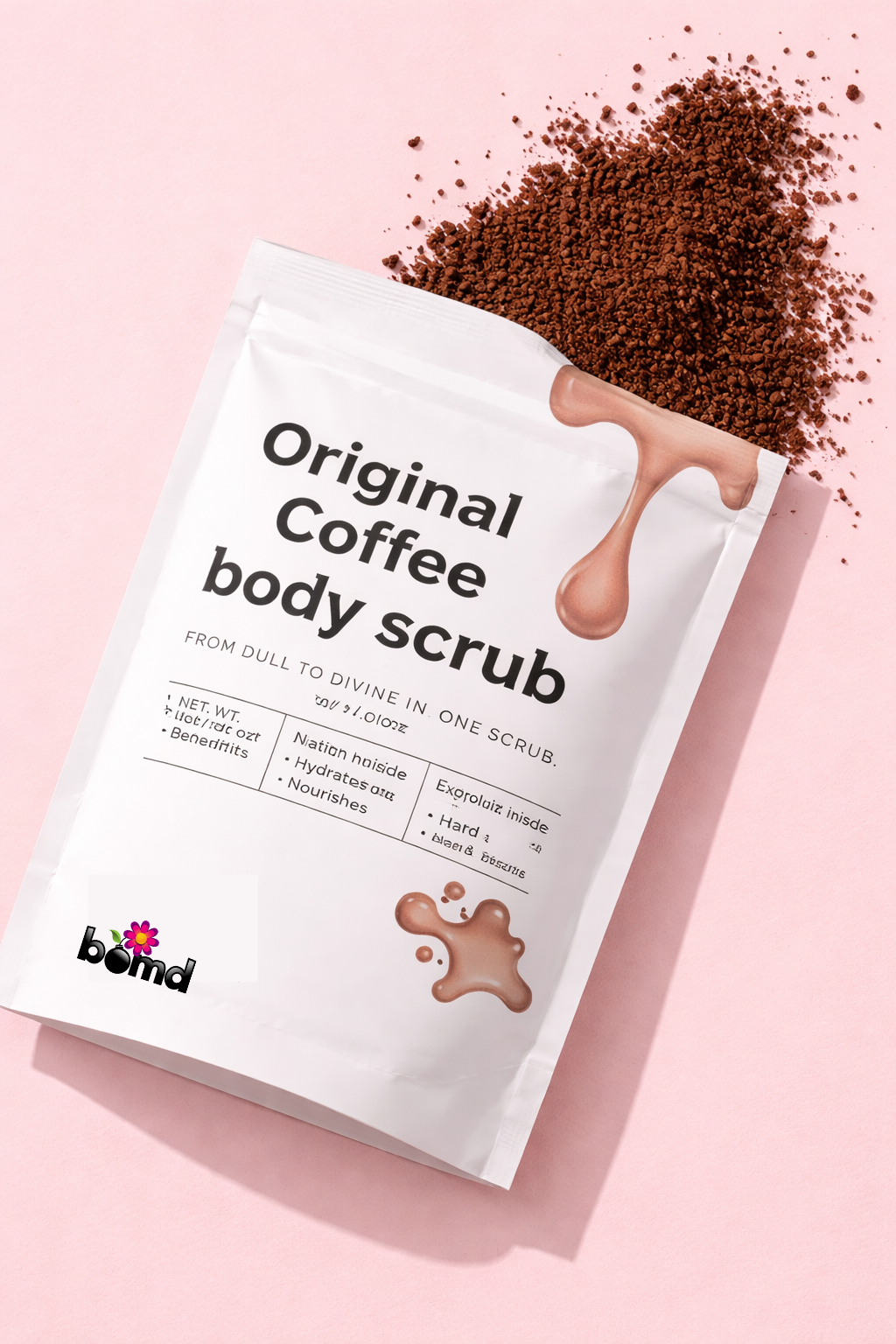 Coffee Body Scrub with Coconut Oil Original Warm Vanilla Blend 200gm pack