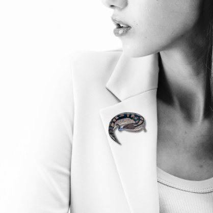Bluetongue Lizard Brooch
