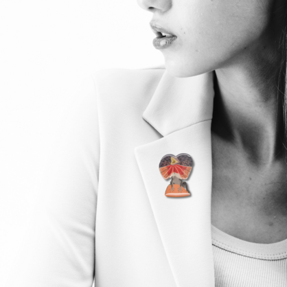 Frilled Lizard Brooch