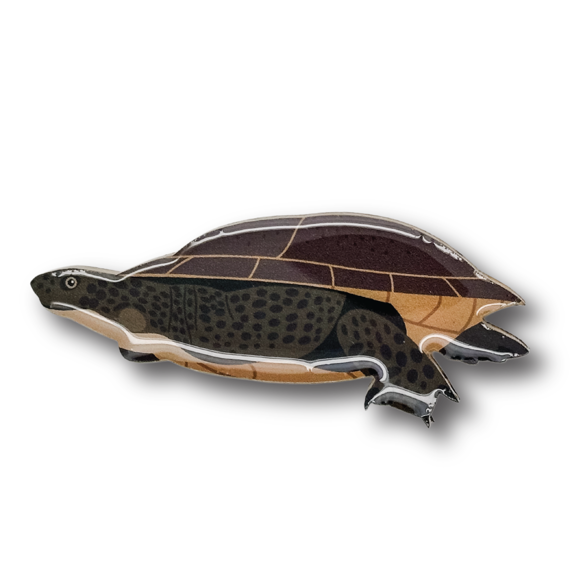Long-necked Turtle Brooch