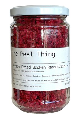 Wholesale Freeze Dried Natural Broken Raspberries 40gm - the peel thing ...