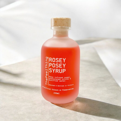 Natural Syrups - Rosey Posey - 250ml Glass Jar