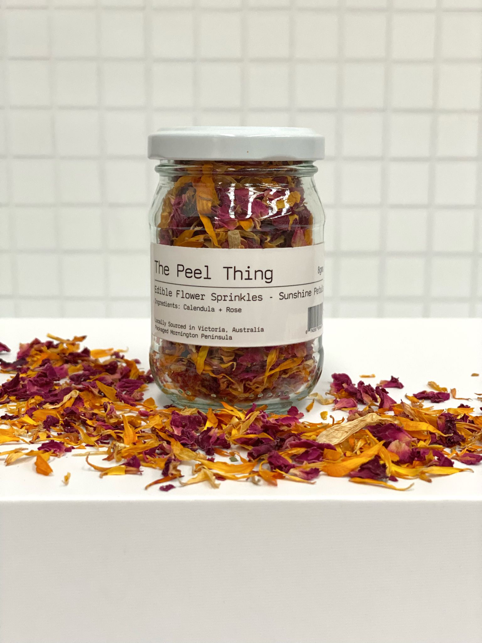 Edible Flower Sprinkles - SUNSHINE PETALS 8gram Jar