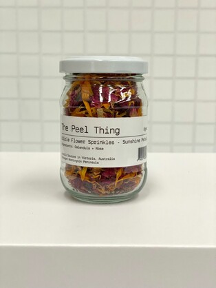 Edible Flower Sprinkles - SUNSHINE PETALS 8gram Jar