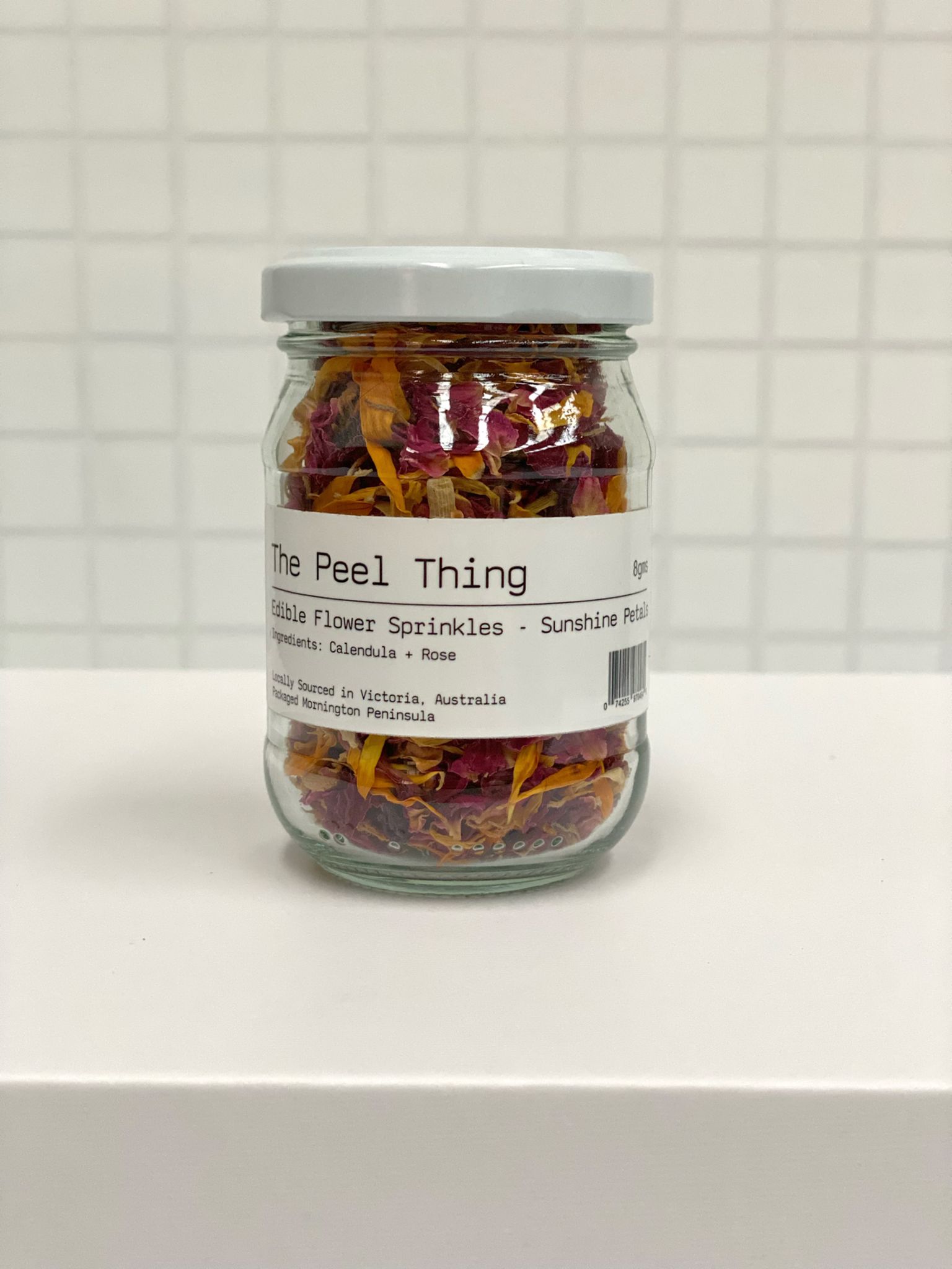Edible Flower Sprinkles - SUNSHINE PETALS 8gram Jar