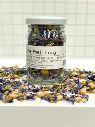 Edible Flower Sprinkles - WINTER POSIES 8gram Jar