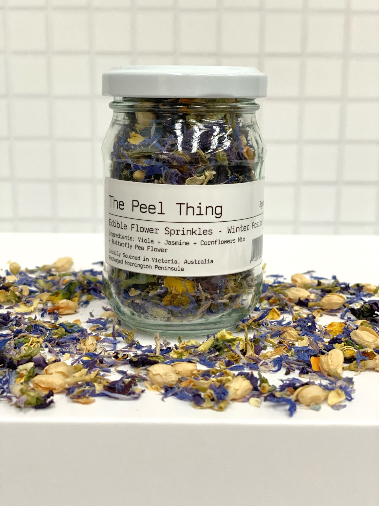 Edible Flower Sprinkles - WINTER POSIES 8gram Jar