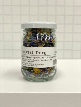 Edible Flower Sprinkles - WINTER POSIES 8gram Jar