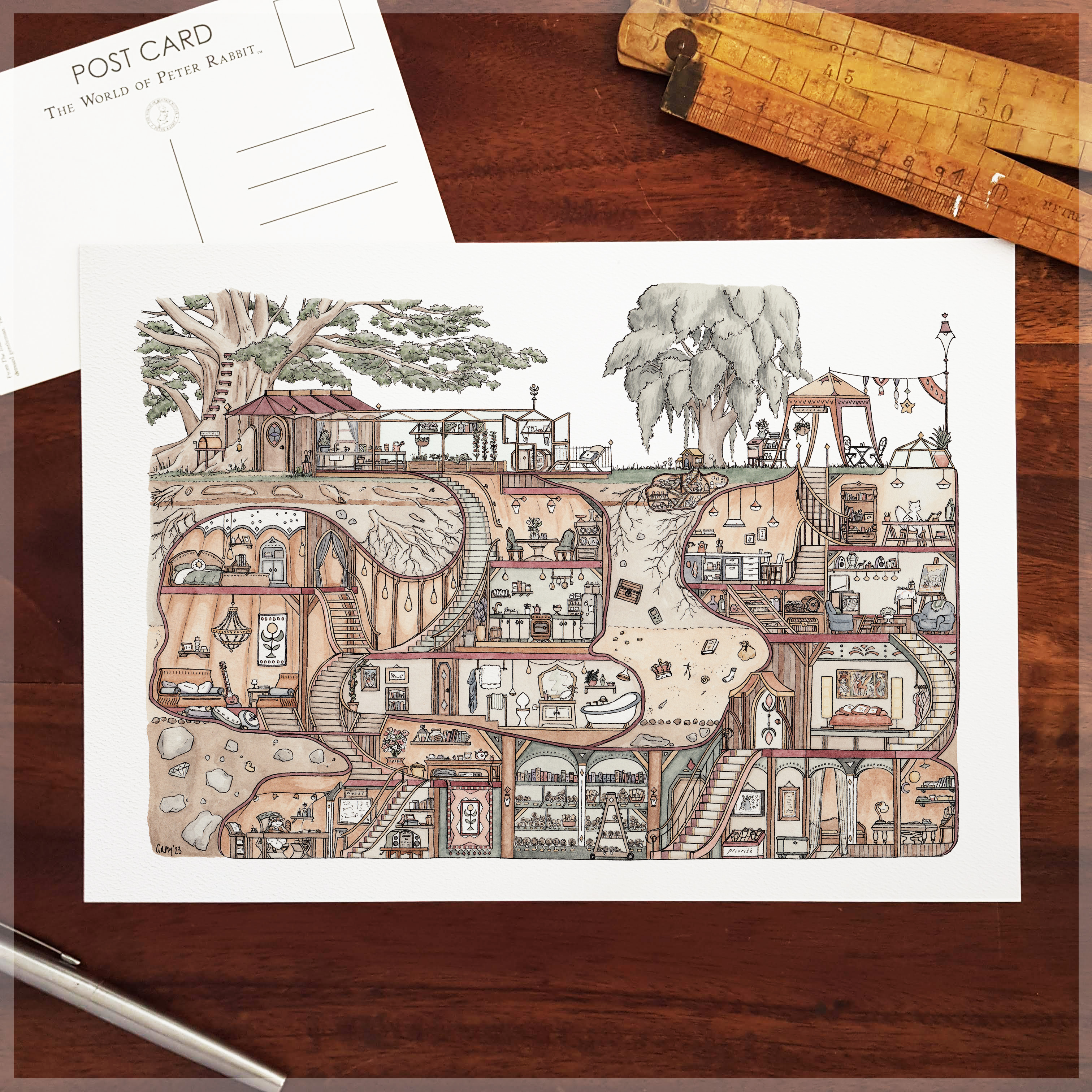 McAllister's House - A4 Art Print