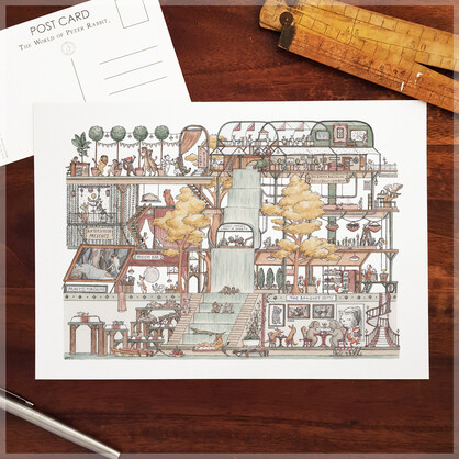 The Garden Balconies - A4 Art Print
