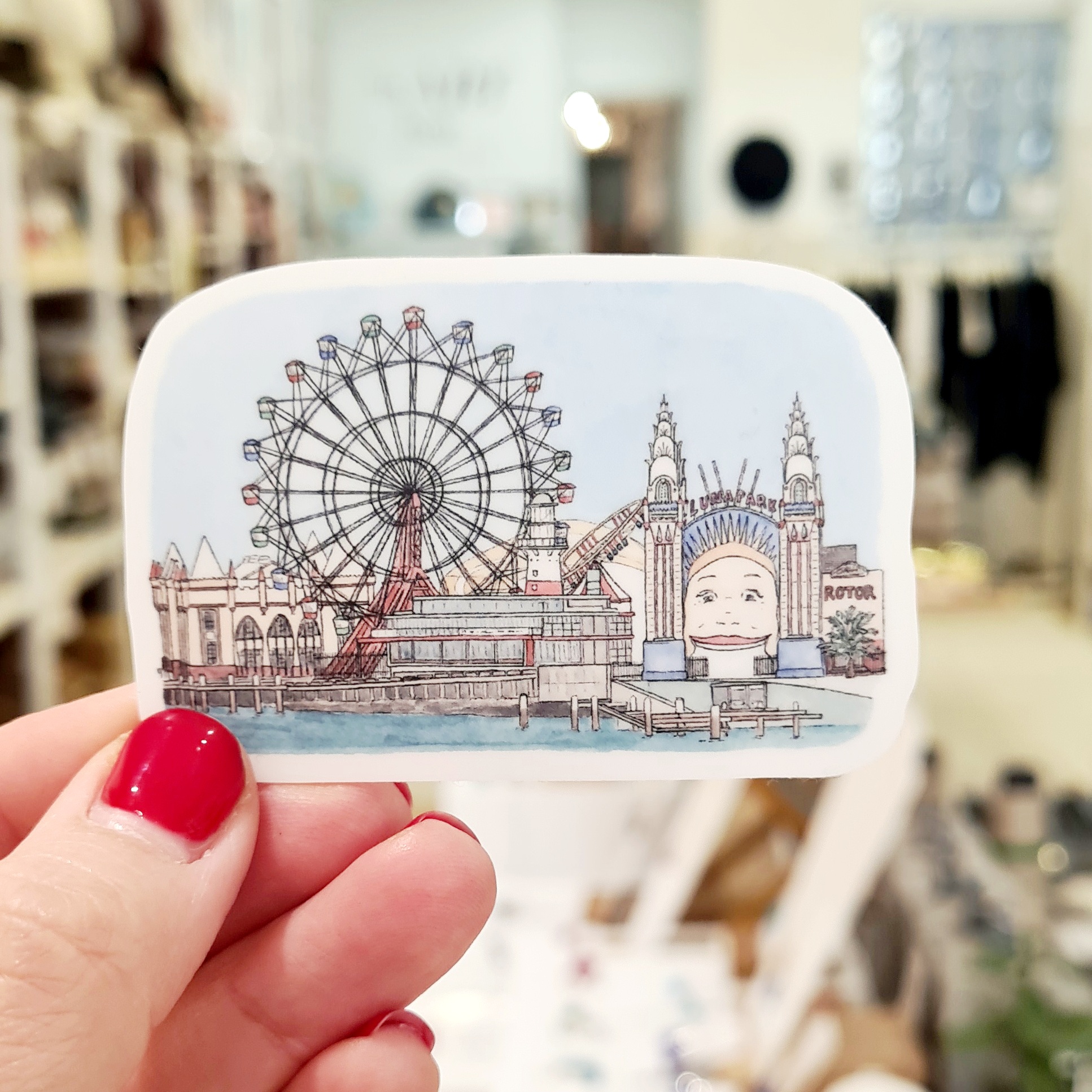 Luna Park ~ Vinyl Sticker