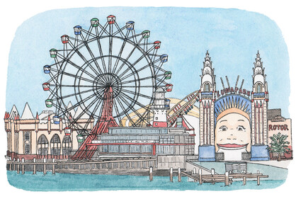 Luna Park ~ Vinyl Sticker
