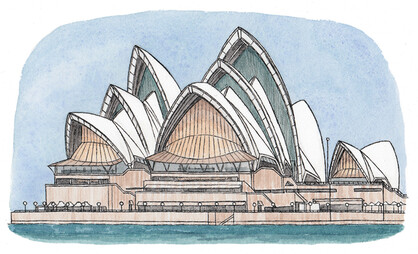 Sydney Opera House ~ Vinyl Sticker