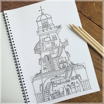 Cats' Quarters Colouring Book