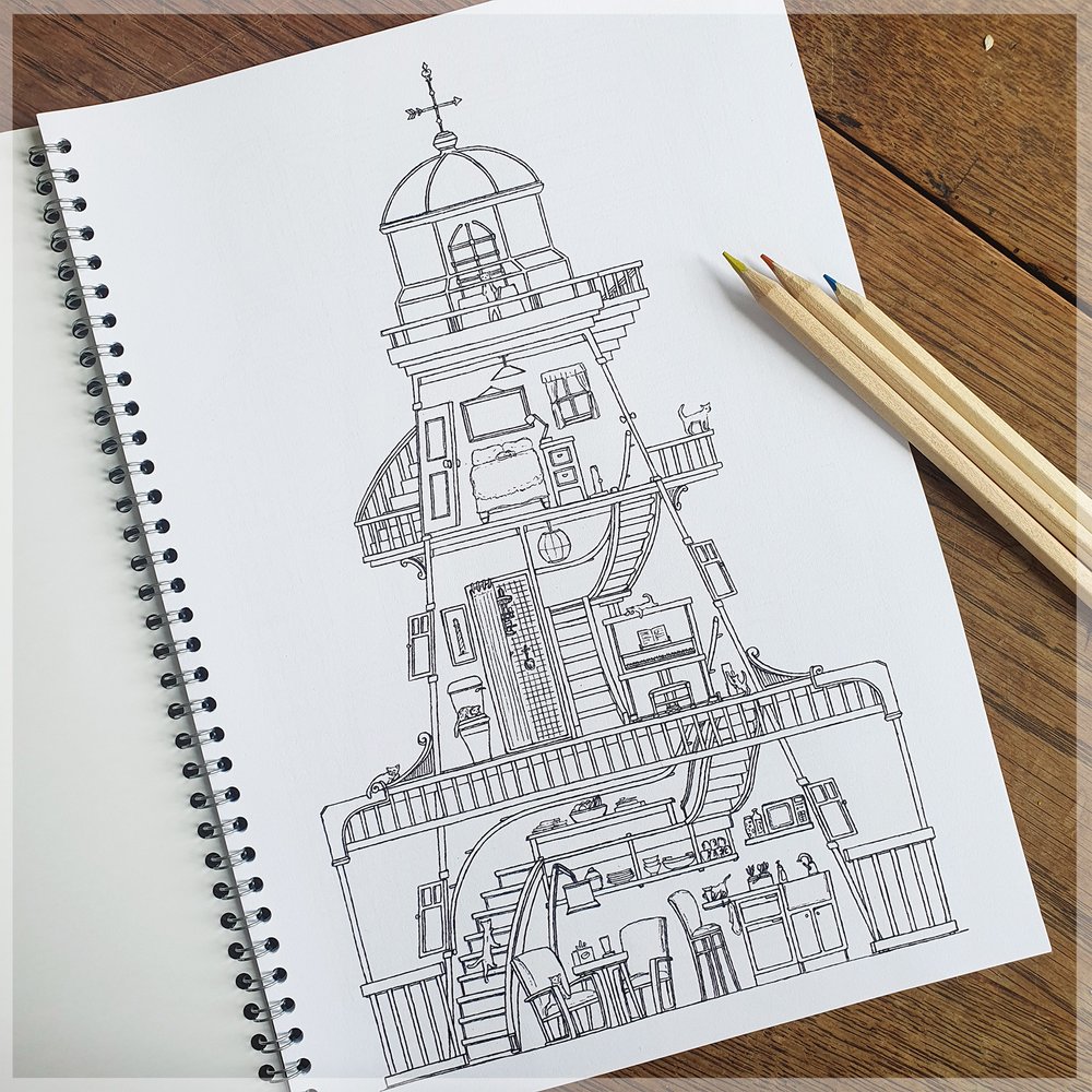 Cats' Quarters Colouring Book