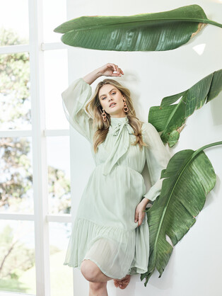 GEORGIA DRESS - SAGE