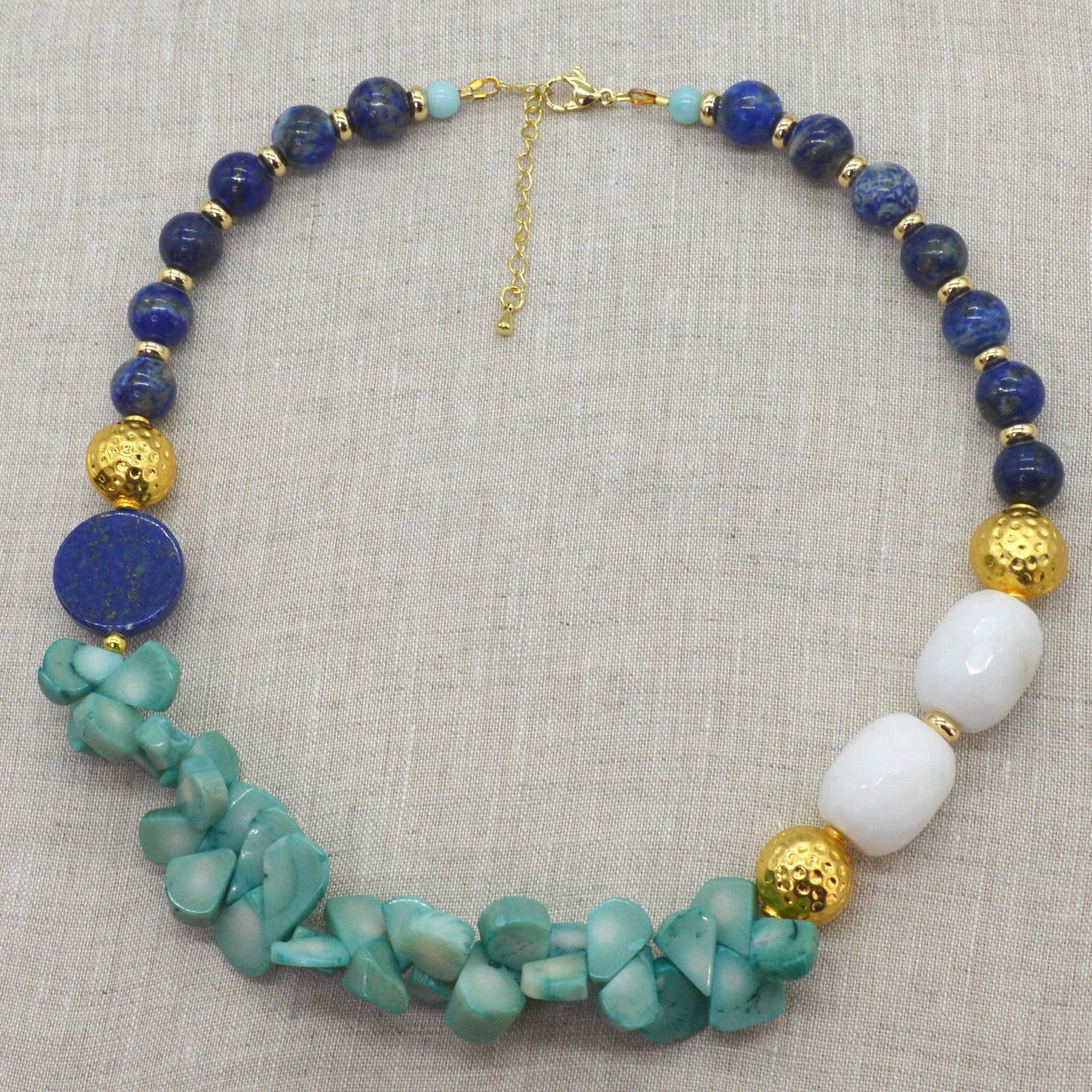Domino Gemstone necklace