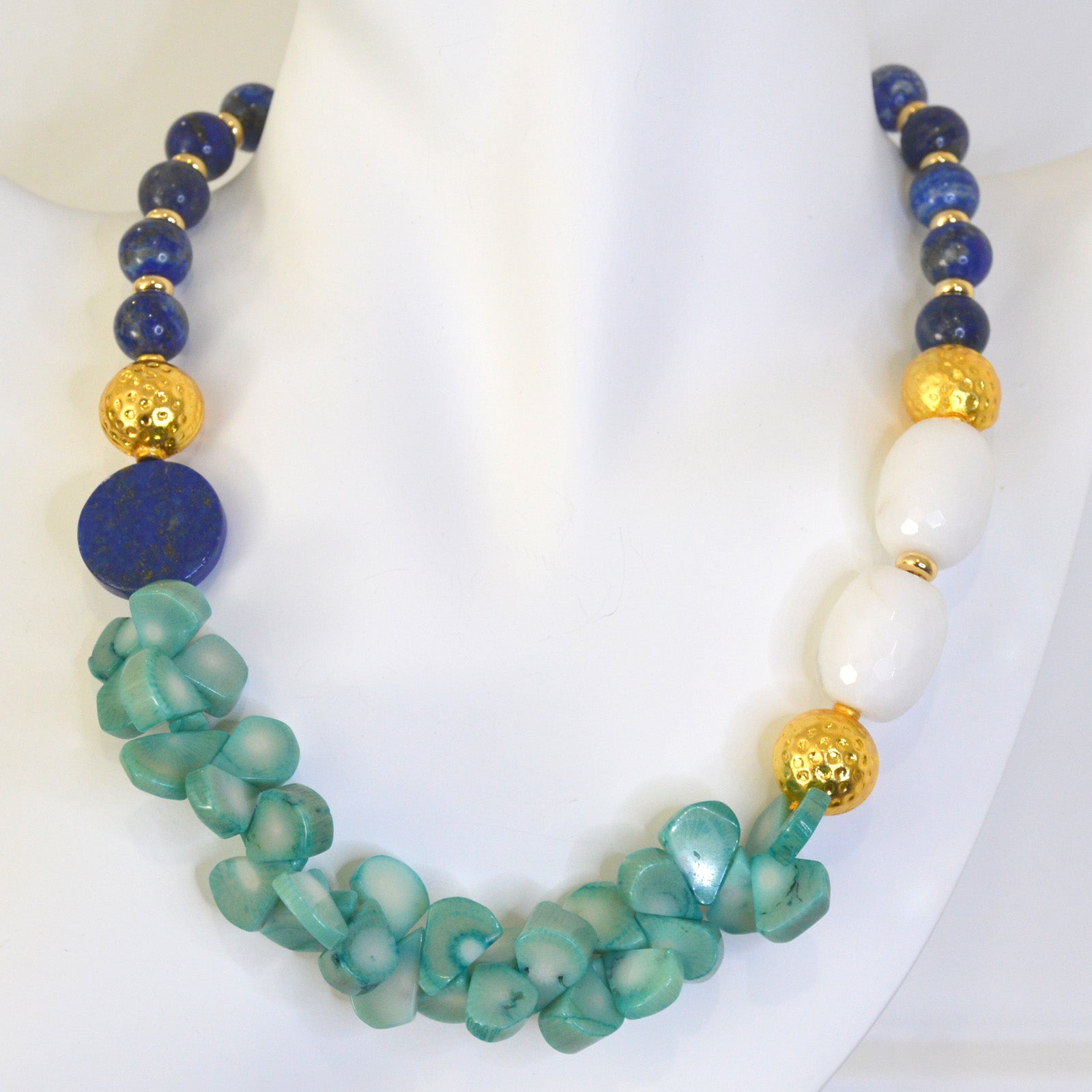 Domino Gemstone necklace