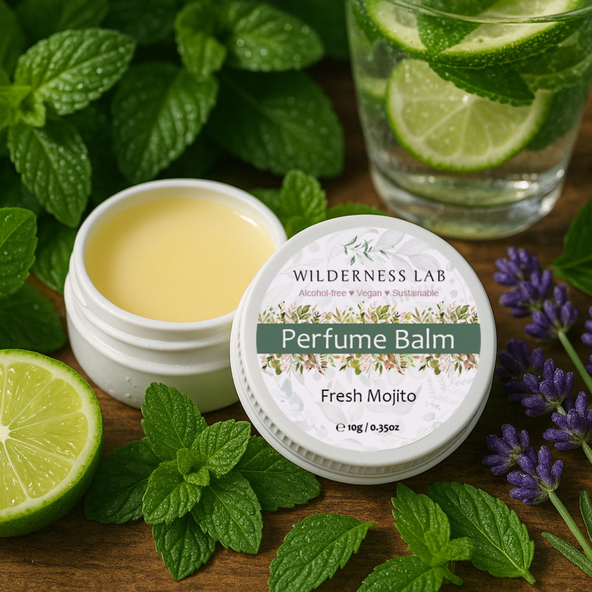 Solid Perfume Balm - Fresh Mojito