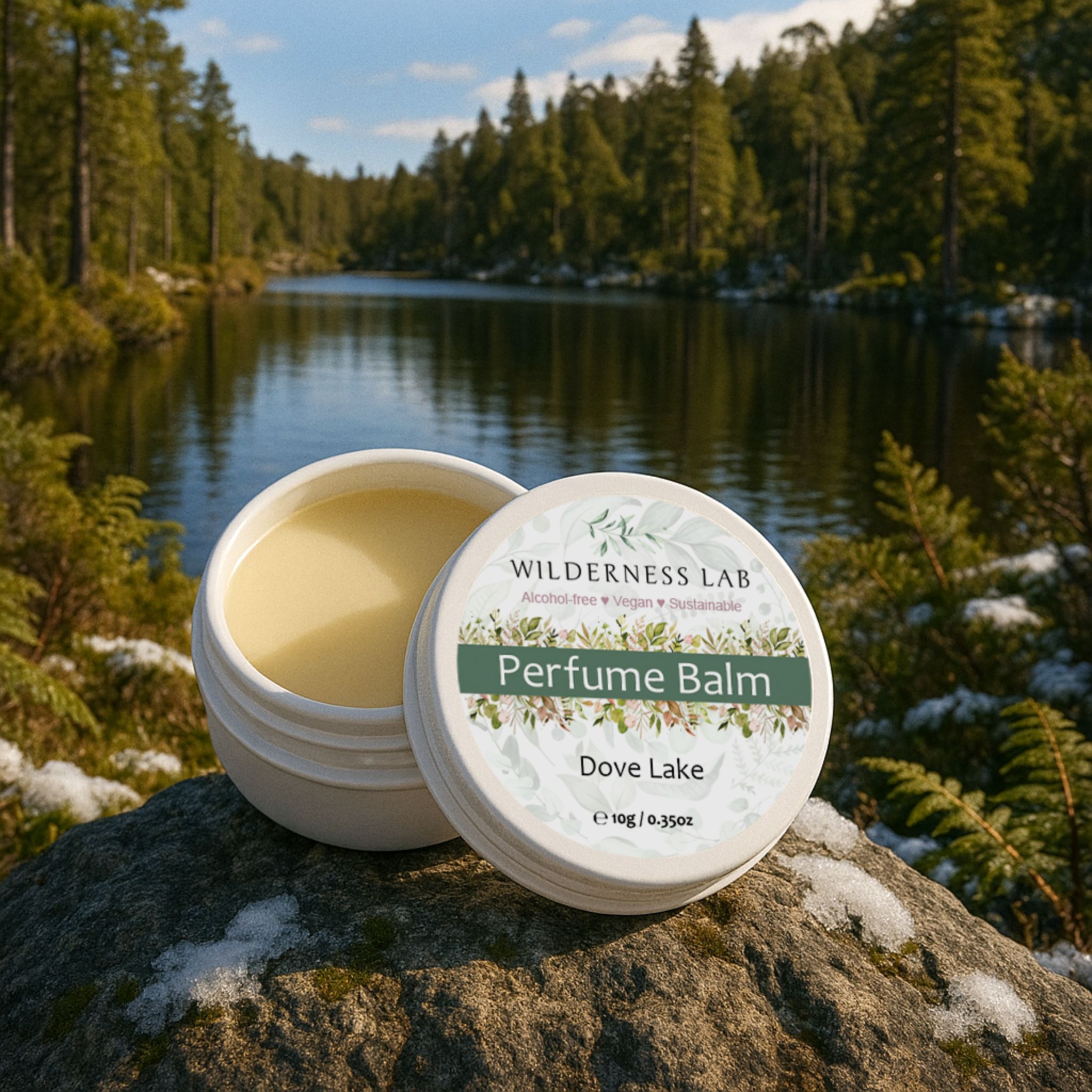 Solid Perfume Balm - Dove Lake