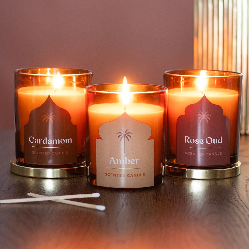 Arabian Nights Rose Oud Scented Candle