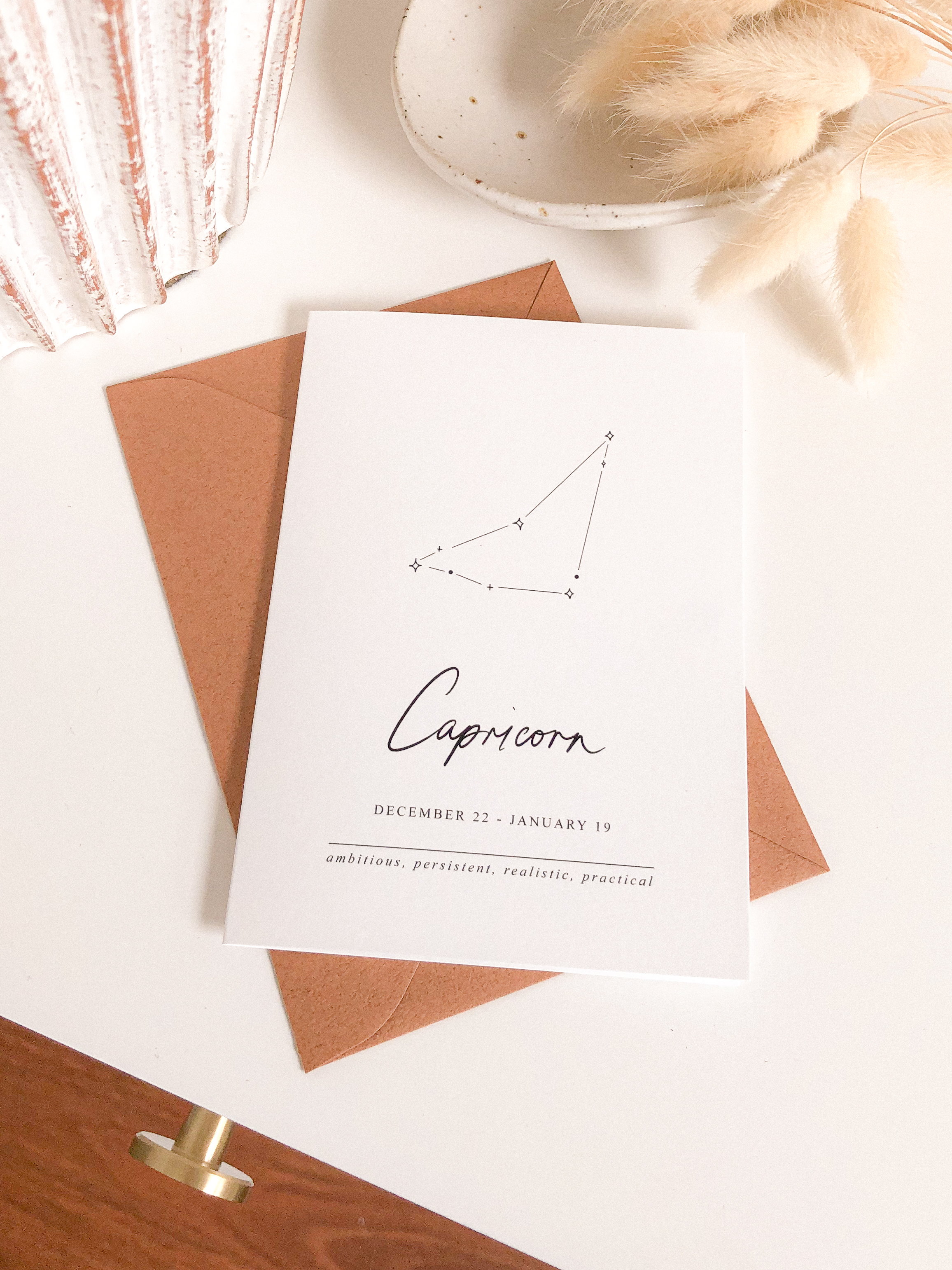 Capricorn Zodiac Greeting Card