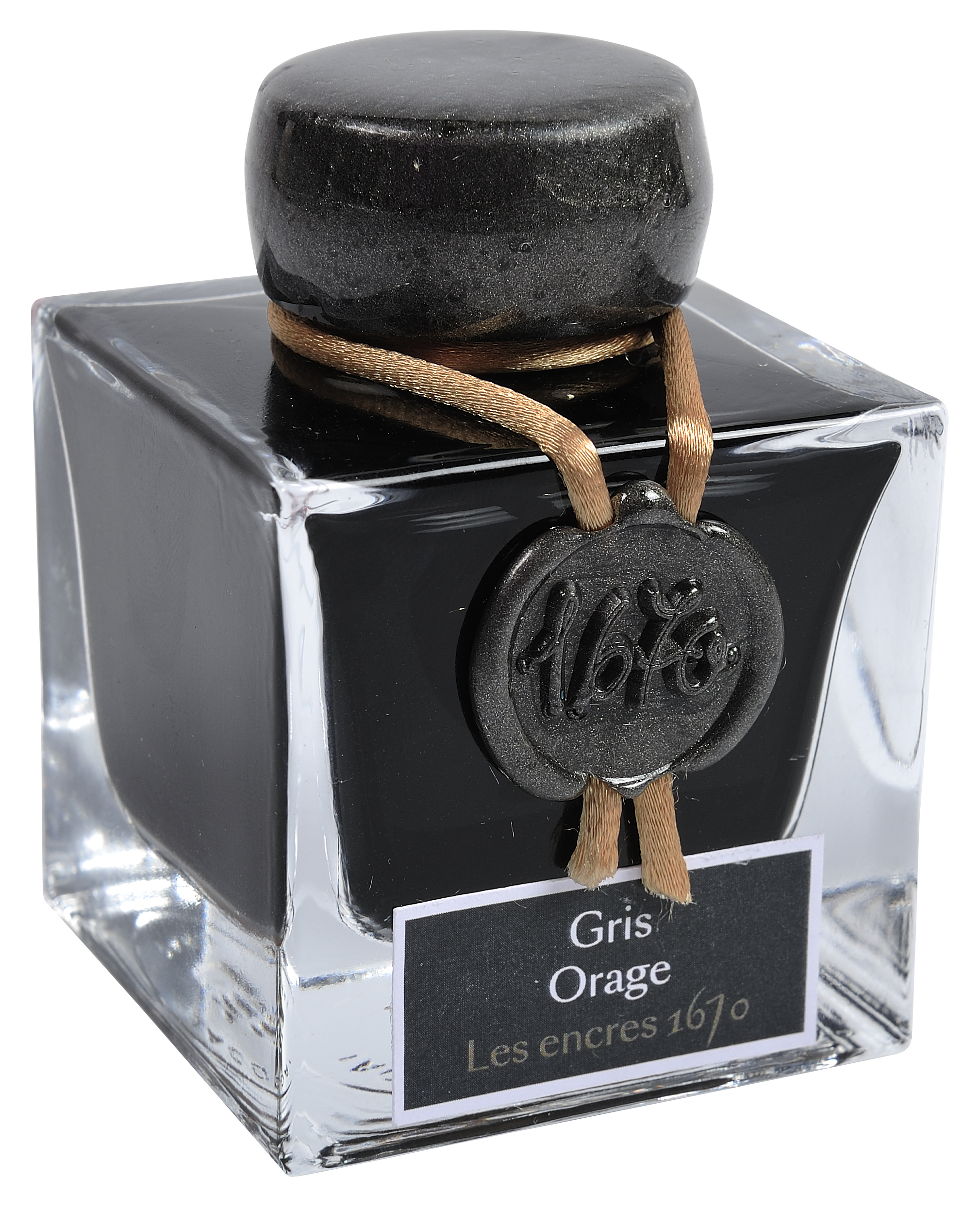 Jacques Herbin 1670 Collection Prestige Writing Ink 50ml - Gris Orage (Stormy Grey)